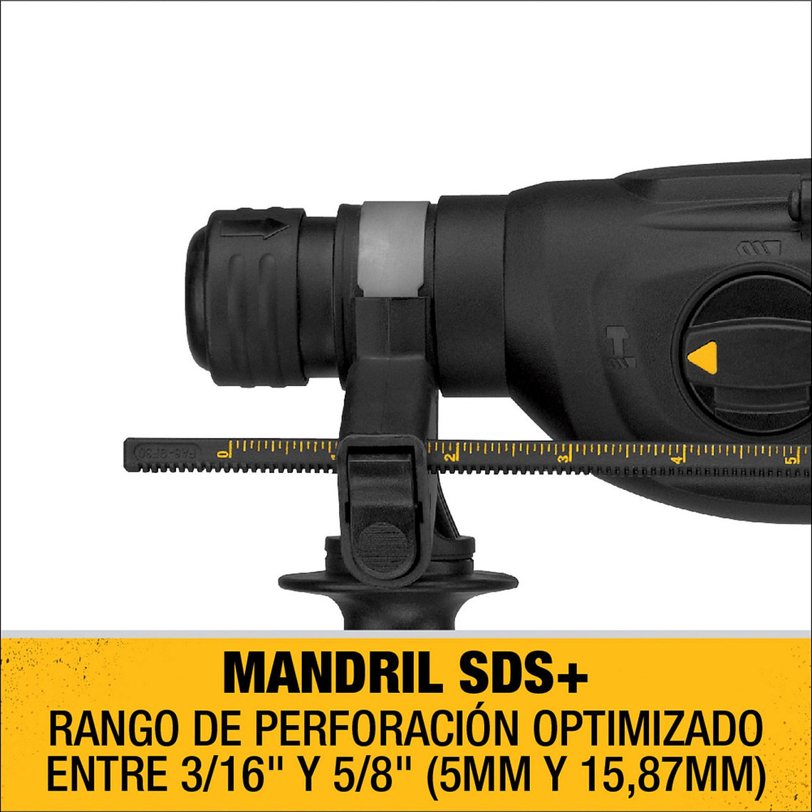 Rotomartillo Sds 20v S/carbones S/batería Dewalt Dch133b-b3 5