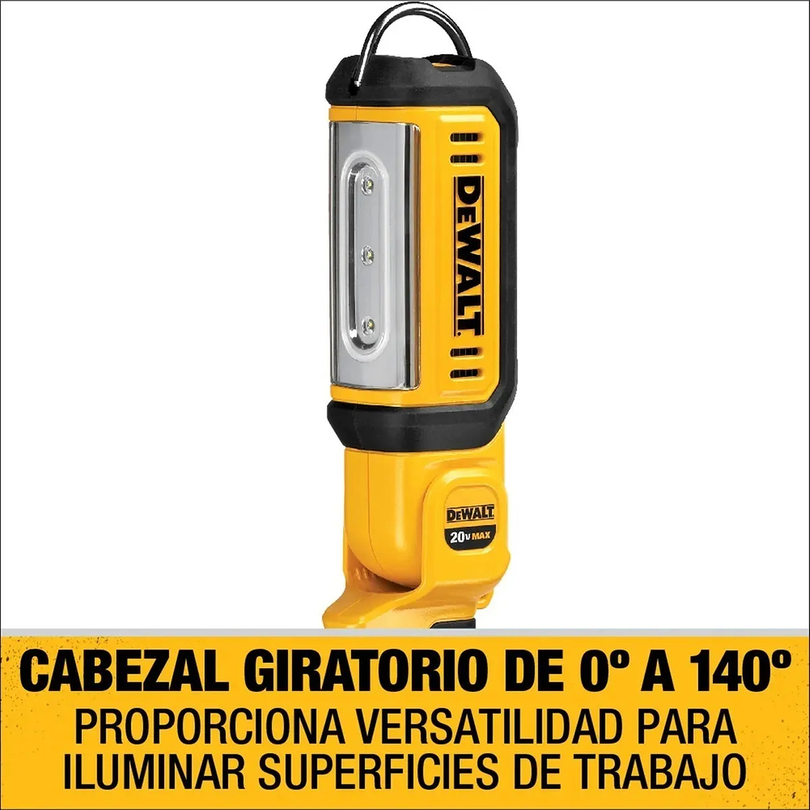 Luz Led Portátil Para Trabajo 20v Sin Batería Dewalt Dcl050 5