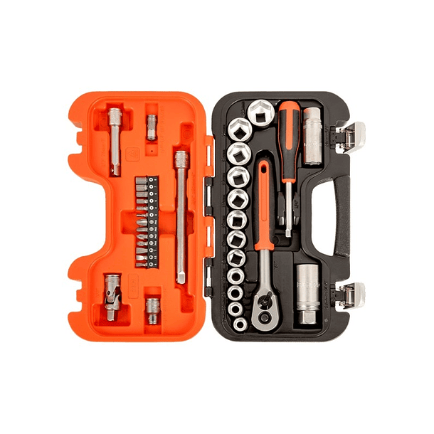 JUEGO DE DADOS DE 3/8 34 PZAS BAHCO S330 3