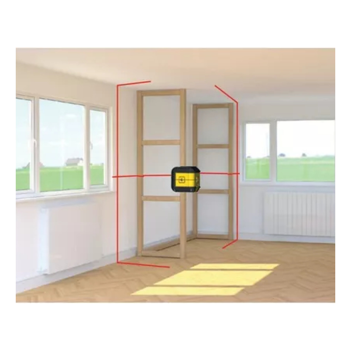 Nivel Láser Lineas Rojas Cruzadadas Cross 90 Stanley 6