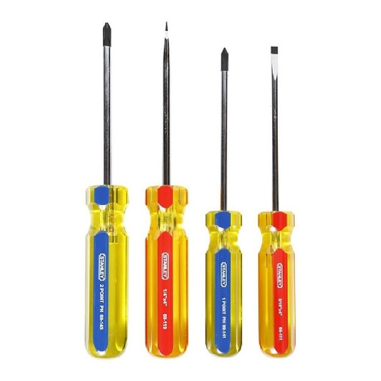 Set 4 Destornilladores Pro Paleta Y Cruz Stanley Stht69169 2