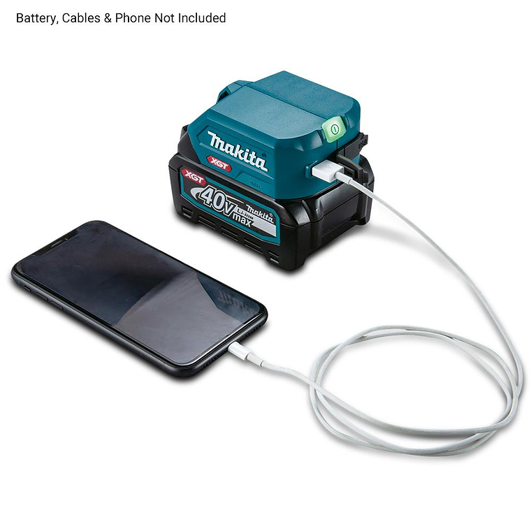 Adaptador de Batería 40V Max 2 Puertos USB Makita ADP001G 7