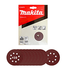 Discos Lija Con Velcro 125mm G320 10 Pzs Makita D-54570 1