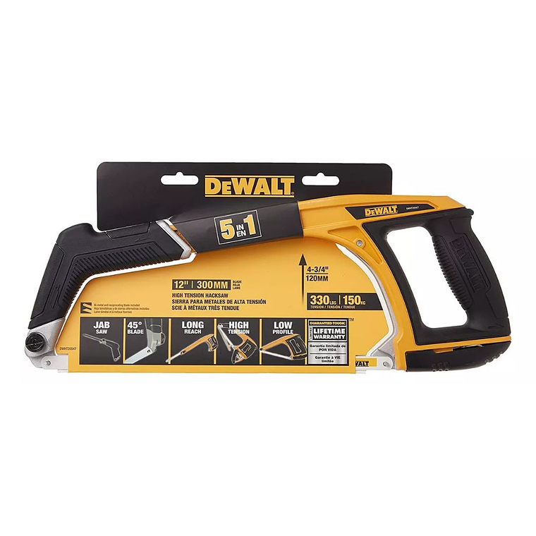 Sierra De Hacking Para Metales 5 En 1 Dewalt DWHT20547L 2