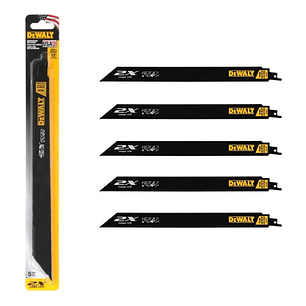 Set 5 Hojas De Sierra Sable Dewalt Dwa41812 – 12 – Bimetal