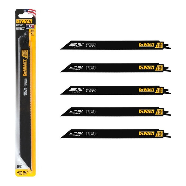 Set 5 Hojas De Sierra Sable Dewalt Dwa41812 – 12 – Bimetal 1