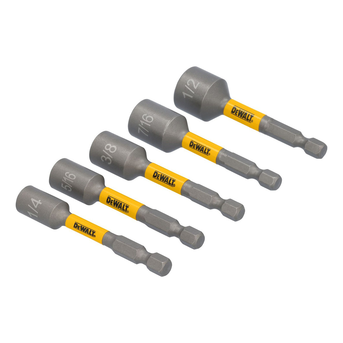 Set 5 Punta Magnetica 1/4