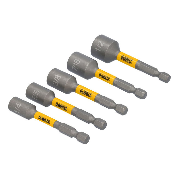 Set 5 Punta Magnetica 1/4