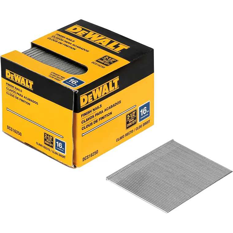 Cajas De 2500 Clavos de Acabado, 2-1/2