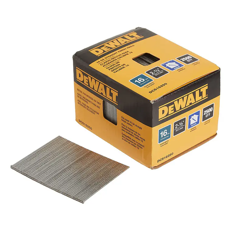 Cajas De 2500 Clavos de Acabado, 2-1/2