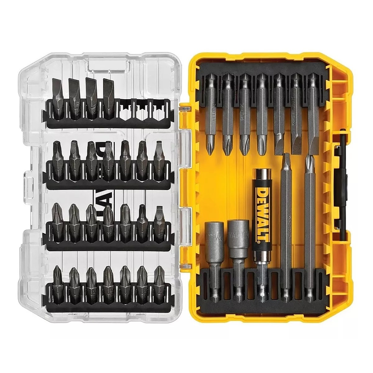 Set De 37 Piezas Con Guía Magnética Dewalt Dw2163 2