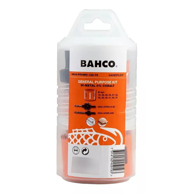 Juego de sierras copa 14 piezas Bahco 3834-PROMO-122-76 4