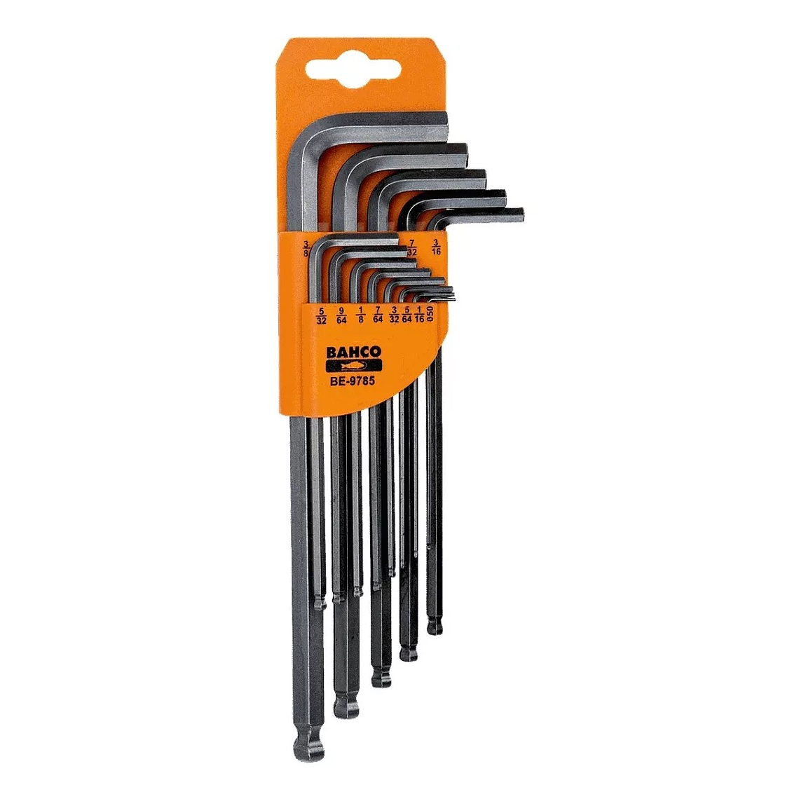 JUEGO LLAVES ALLEN 1/16-3/8 BAHCO BE-9785 3