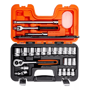 Maleta dados 1/2 24pzs mm hex - S240