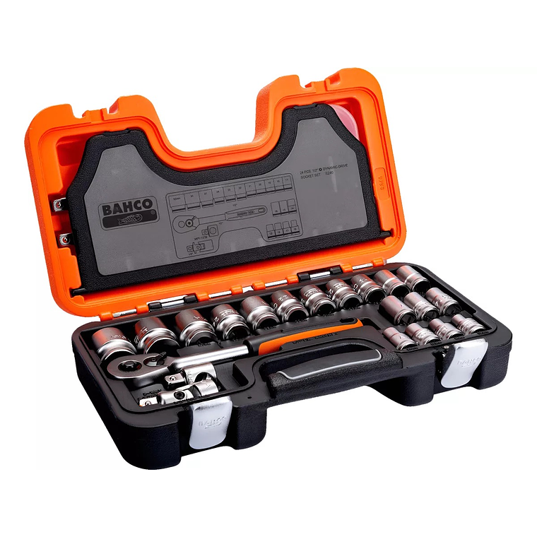 Maleta dados 1/2 24pzs mm hex - S240 2