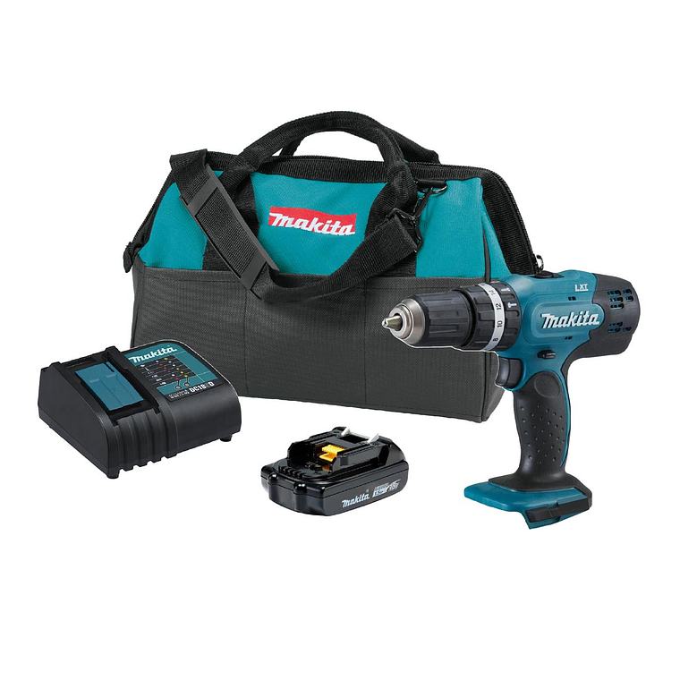 Taladro Percutor 18v 13mm Makita Dhp453x10 - 1 Bateria 2
