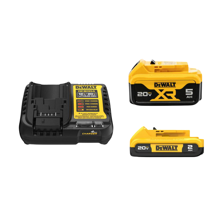 Kit de baterias y cargador (bateria de 2ah y 5Ah) + Bolso 5