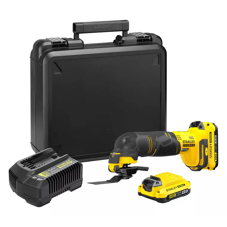 Kit Herramienta De Corte Oscilante 20v Stanley Sct500d2k-b2 1