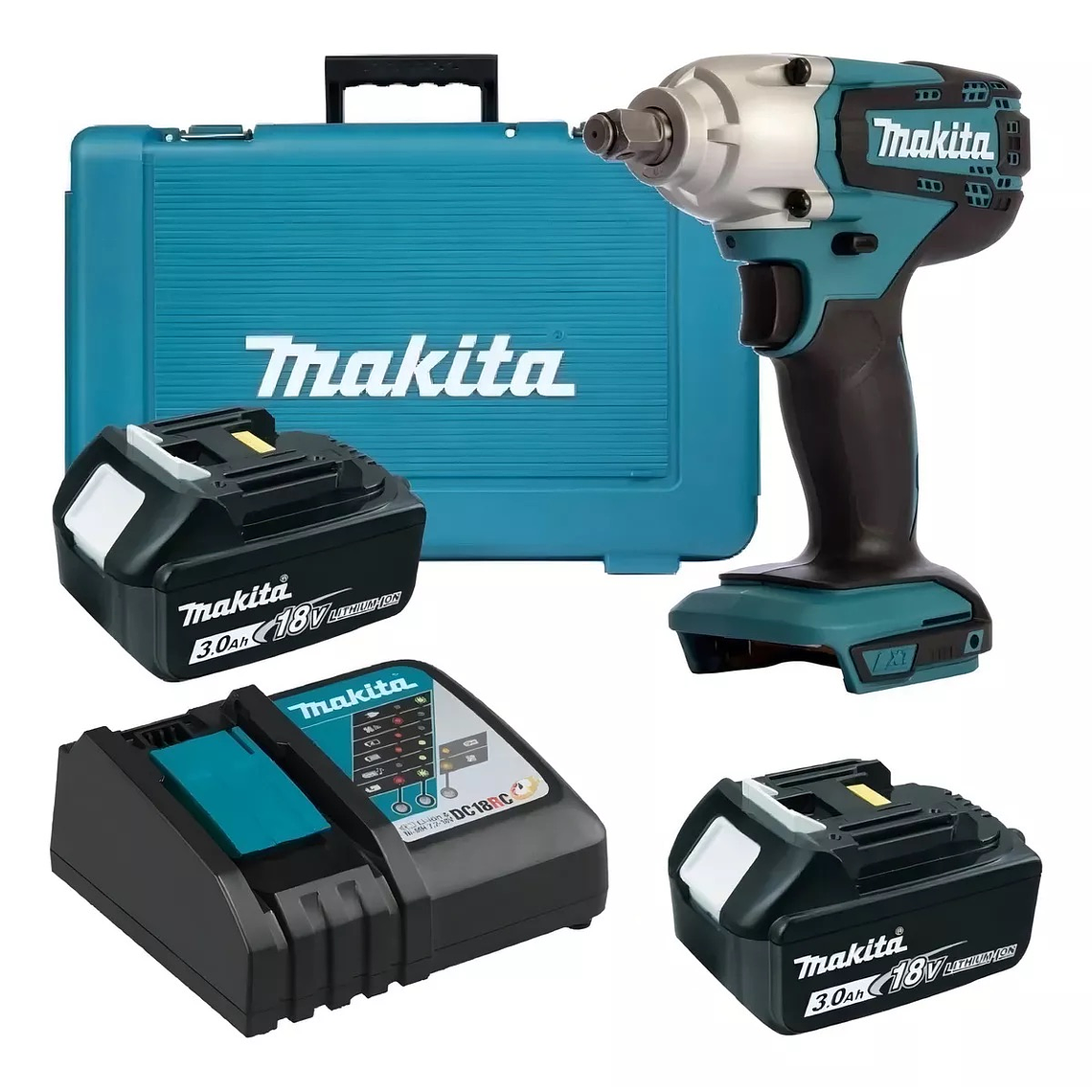 Llave De Impacto Inalambrica Makita 18v 190 Nm Dtw190rfe 1