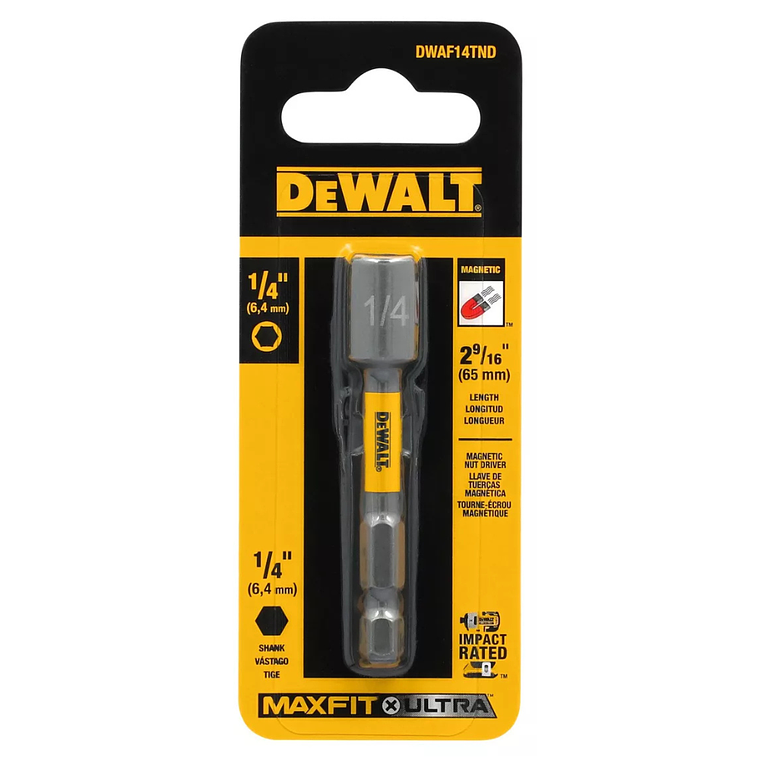 Llave de tuerca magnética 1/4” Vástago 1/4