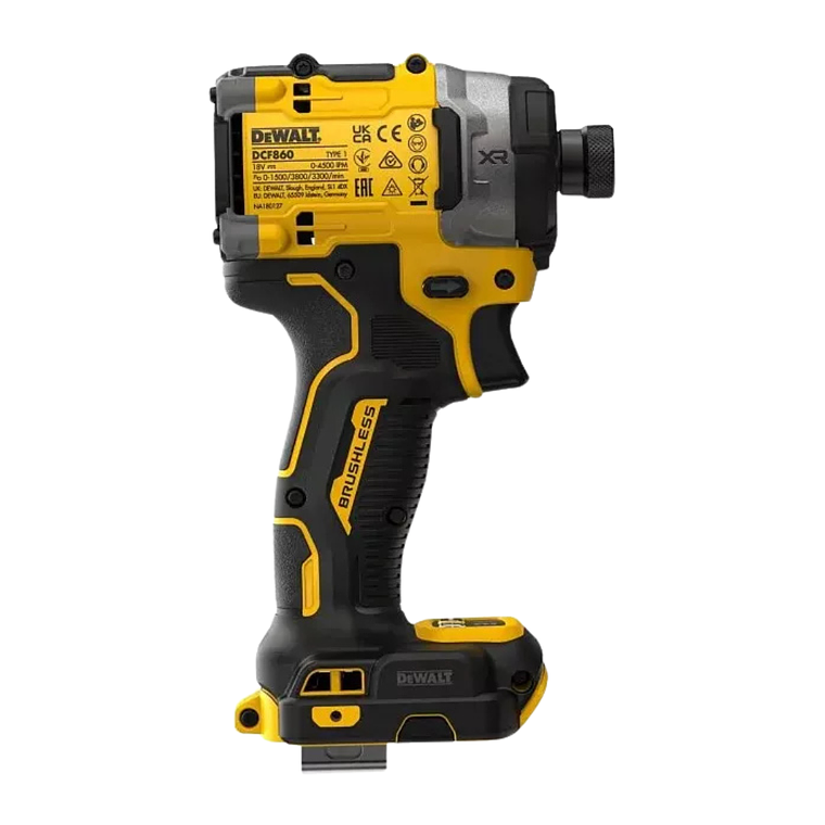 Atornillador De Impacto inalámbrico 20v Xr Dewalt Dcf860b 3