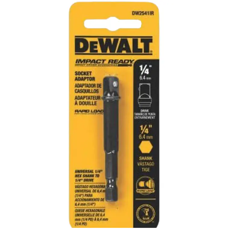 ADAPTADOR HEX A CUADRANTE 1/4 PULG DEWALT DW2541IR 2