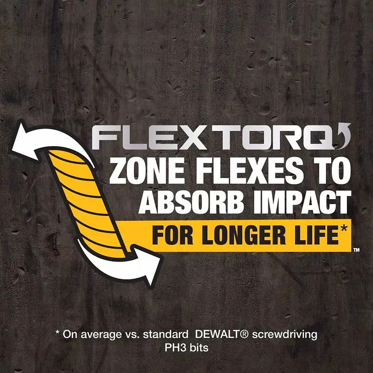Punta De Impacto Dewalt Flextorq Ph2 3-1/2