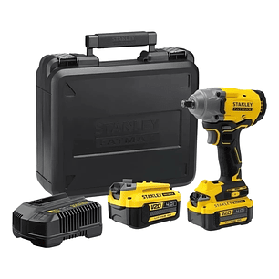 Kit Llave De Impacto 1/2 (13mm) 20v + 2 Baterías Stanley