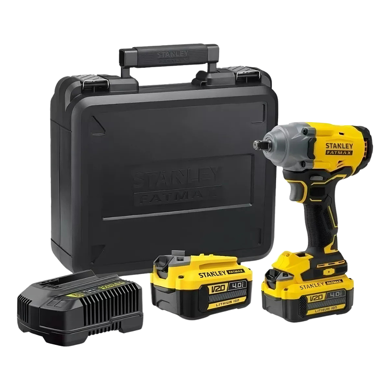 Kit Llave De Impacto 1/2 (13mm) 20v + 2 Baterías Stanley 1