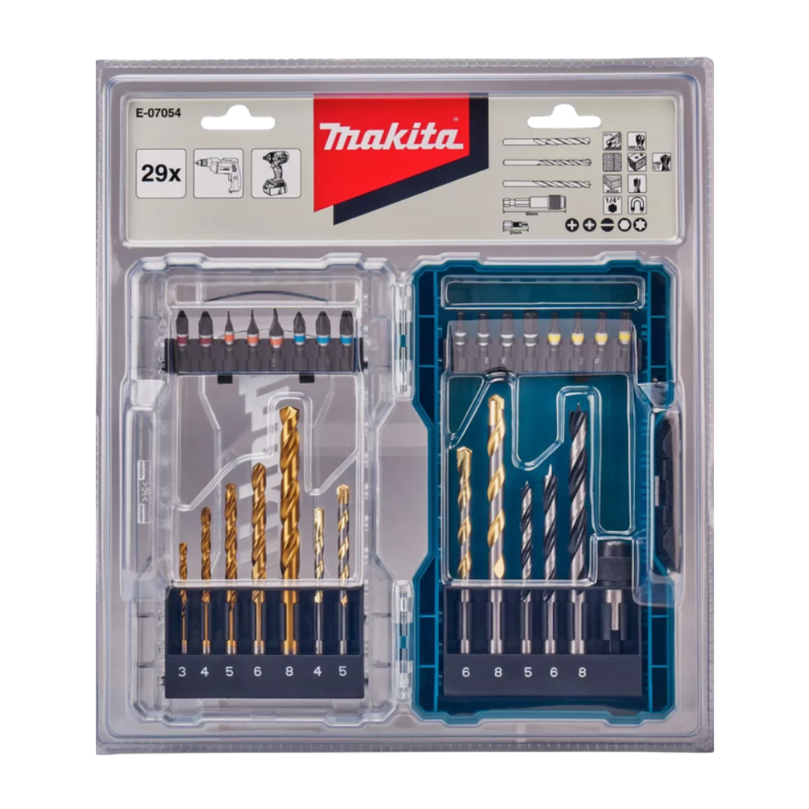 Set Brocas Y Puntas 29 Pcs Makita E-07054 5