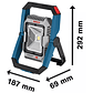 Linterna inalámbrica Bosch GLI 18V 1900 Lúmenes S/batería - Miniatura 7