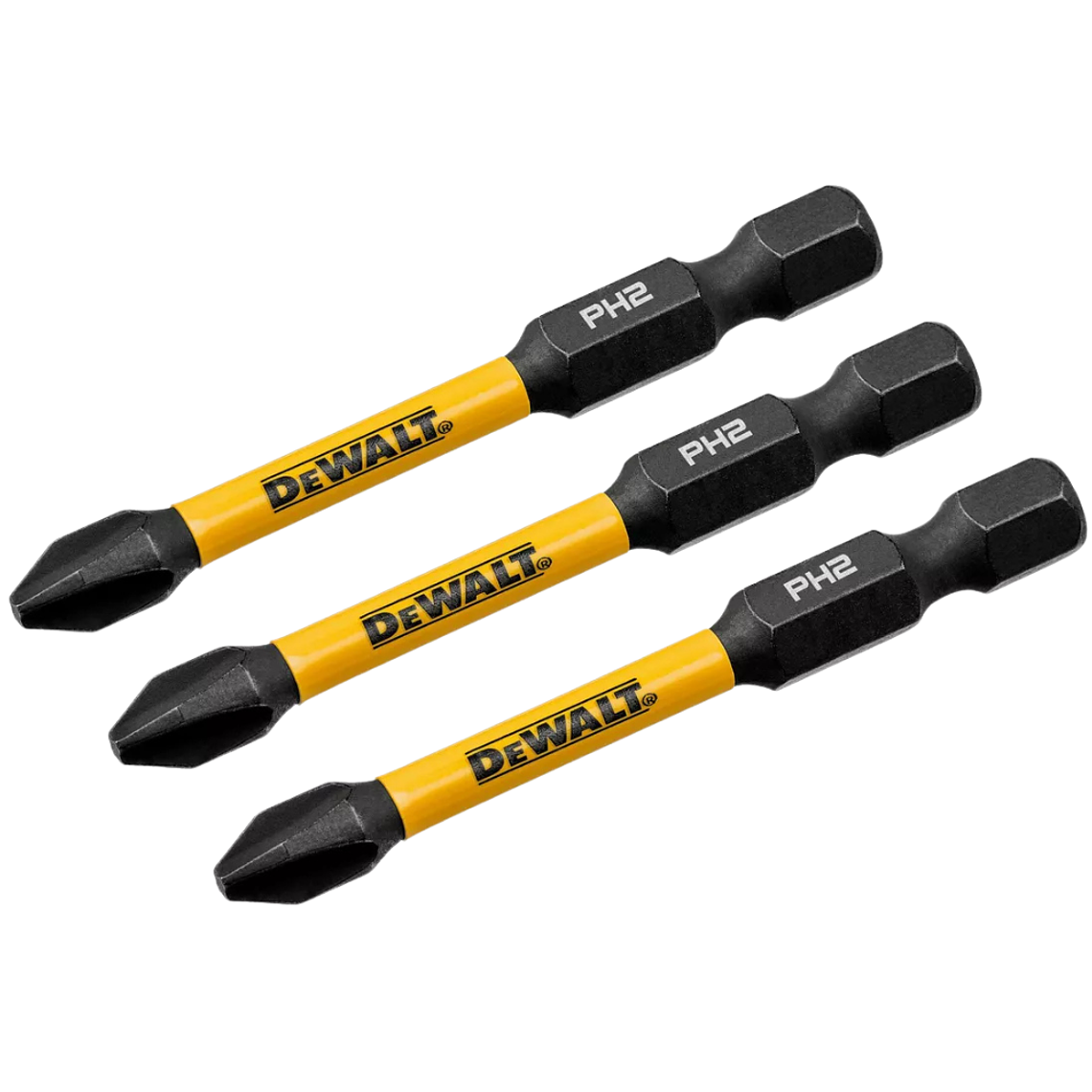 Set 3 Puntas Phillips 2-1/4 Nº1 Flextorq Dewalt Dwaf2ph2ir3 1