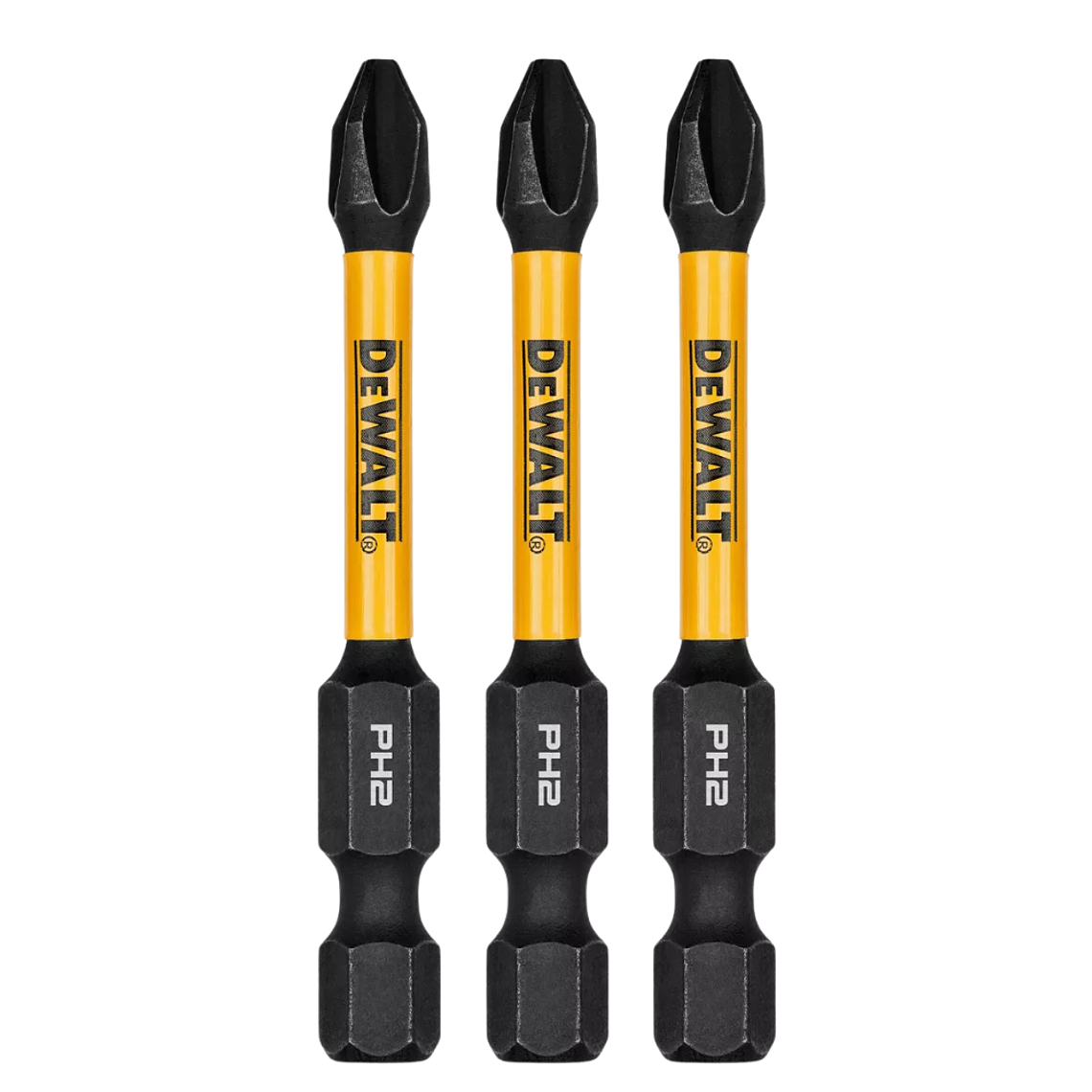 Set 3 Puntas Phillips 2-1/4 Nº1 Flextorq Dewalt Dwaf2ph2ir3 3