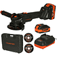 Esmeril Angular Inalámbrico 18v Lusqtoff Brushless 2 Bat 4ah - Miniatura 2