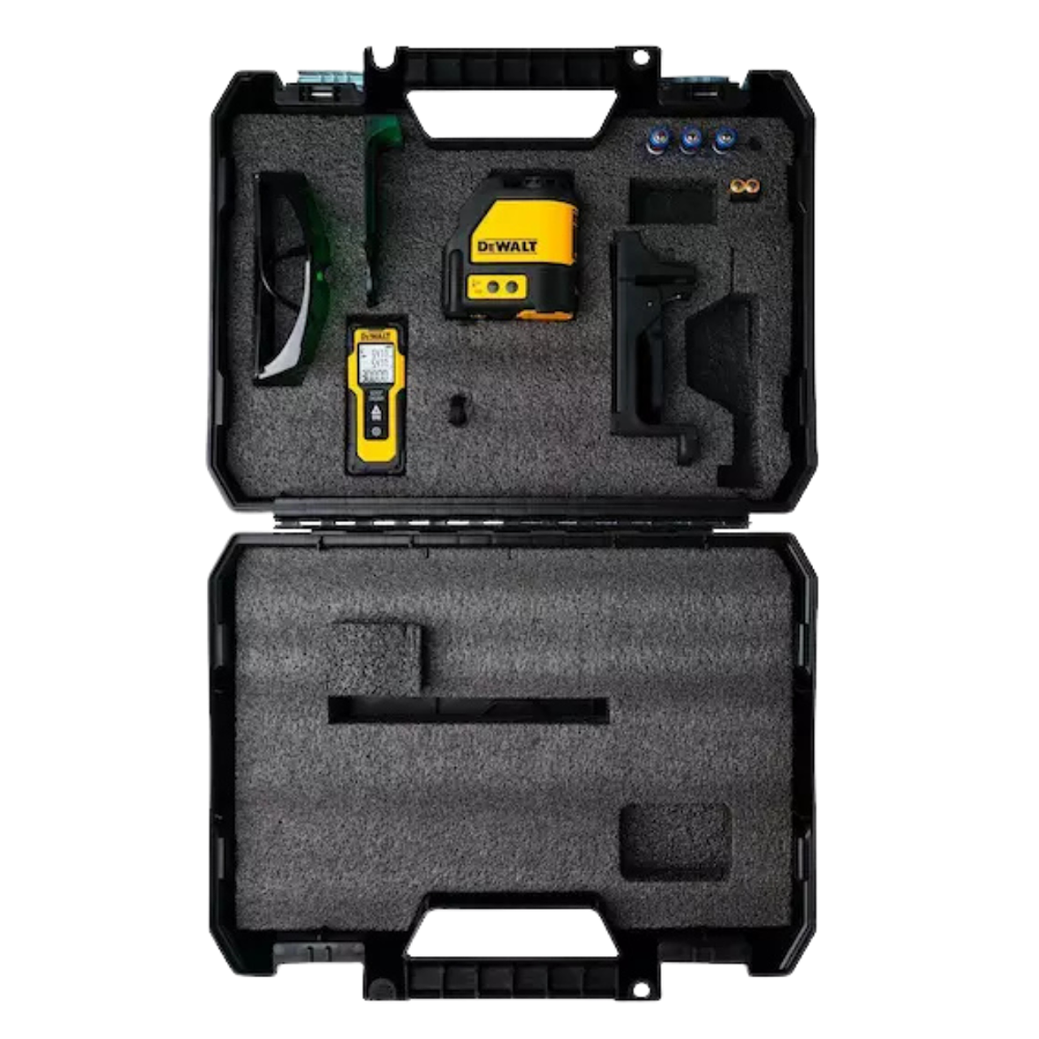 Kit Nivel Laser Linea Cruzada Medidor 30m DeWalt DW0887100 4