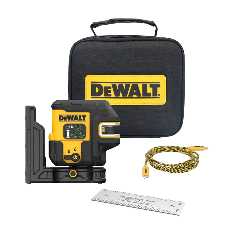 Kit Laser Cruzada Verde Recargable USB DeWalt DCLE14221GB 1