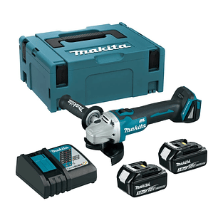 Esmeril Angular Inalámbrico Car/2Bat3Ah 18v Makita DGA454RFE
