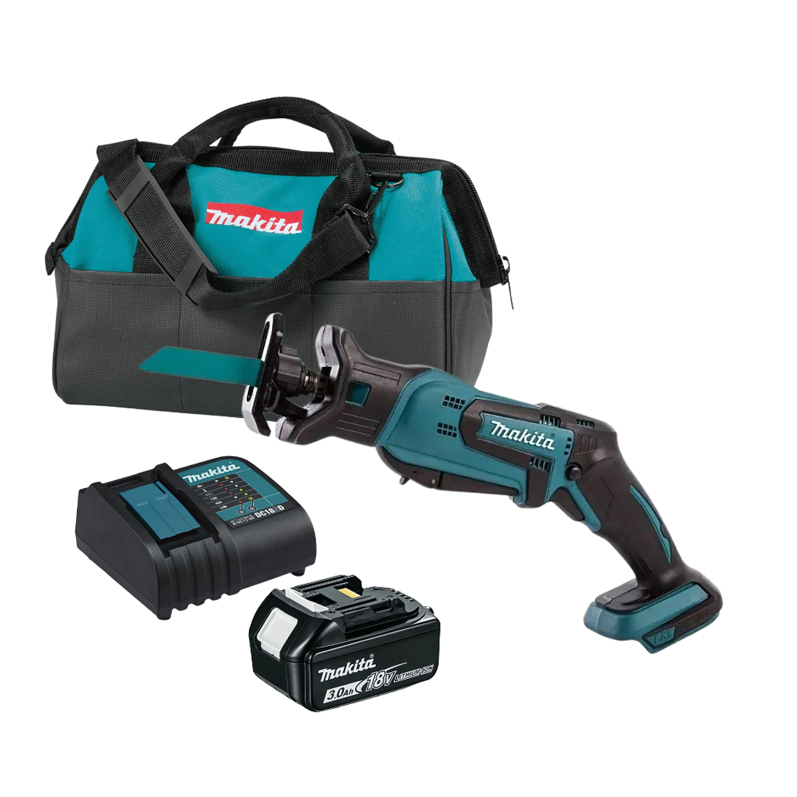 Sierra Sable Inalámbrica Car/Bat 3Ah. 18v Makita DJR183SF 1