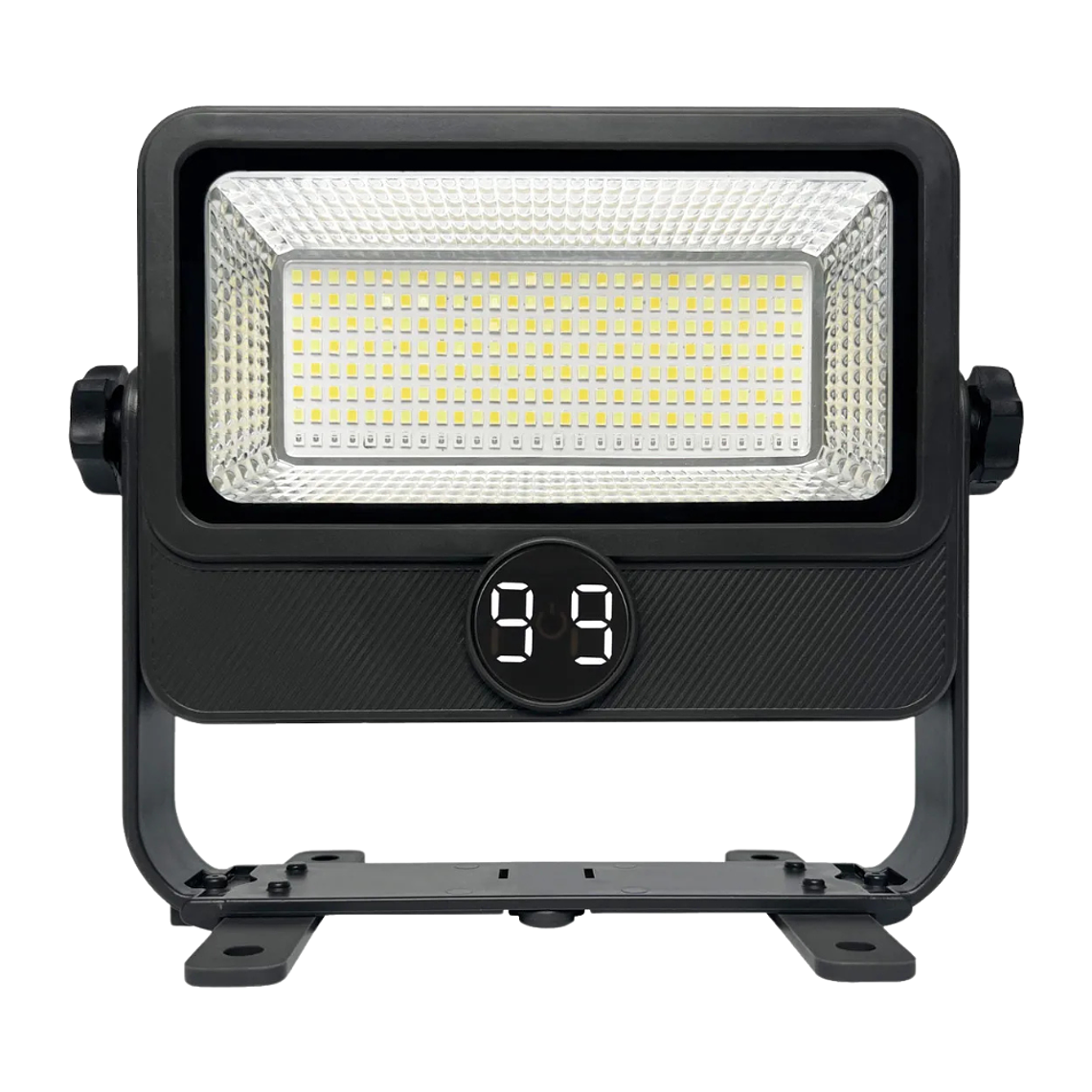 Proyector Solar 10w Led Con Usb Negro Luz Dia/calida/rb 1