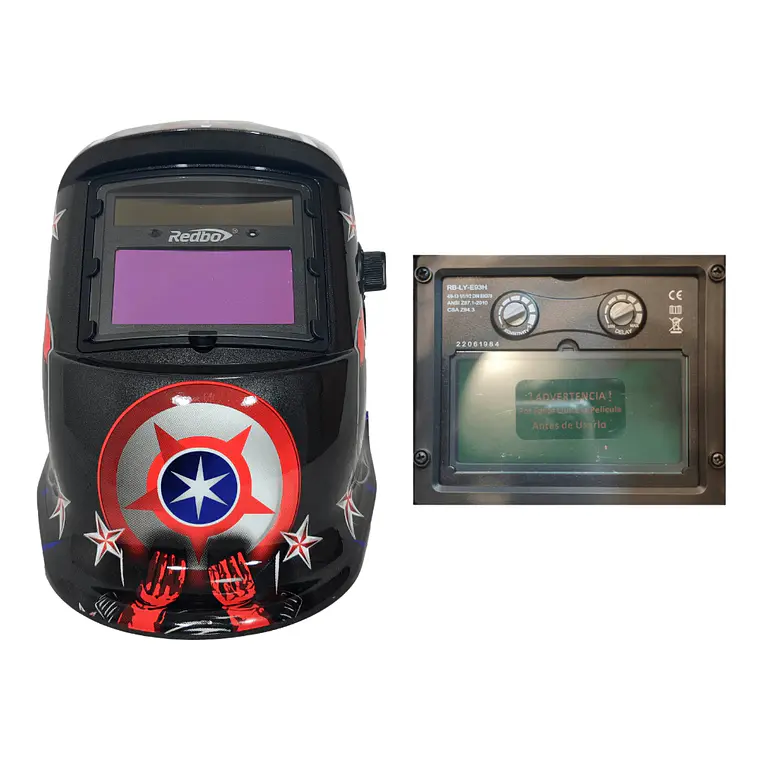 Máscara Para Soldar Fotosensible Profesional Redbo RBLYE26 6