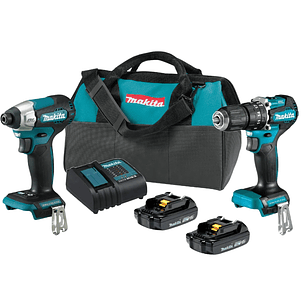 Kit Taladro Percutor + Atornillador Impac 18v Makita DLX2414