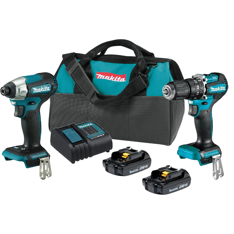 Kit Taladro Percutor + Atornillador Impac 18v Makita DLX2414 1