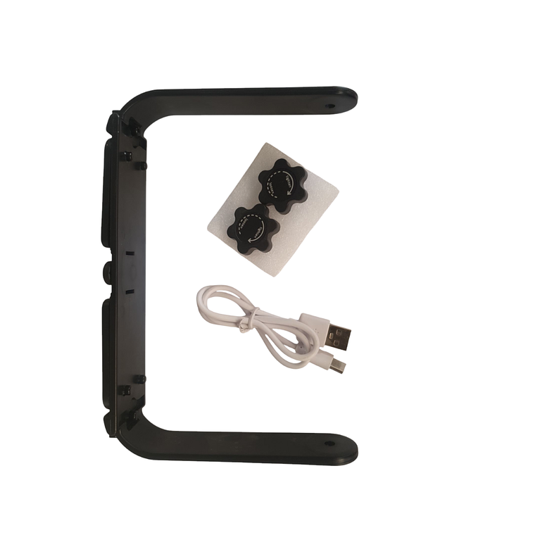 Proyector Solar 10w Led Con Usb Negro Luz Dia/calida/rb 4