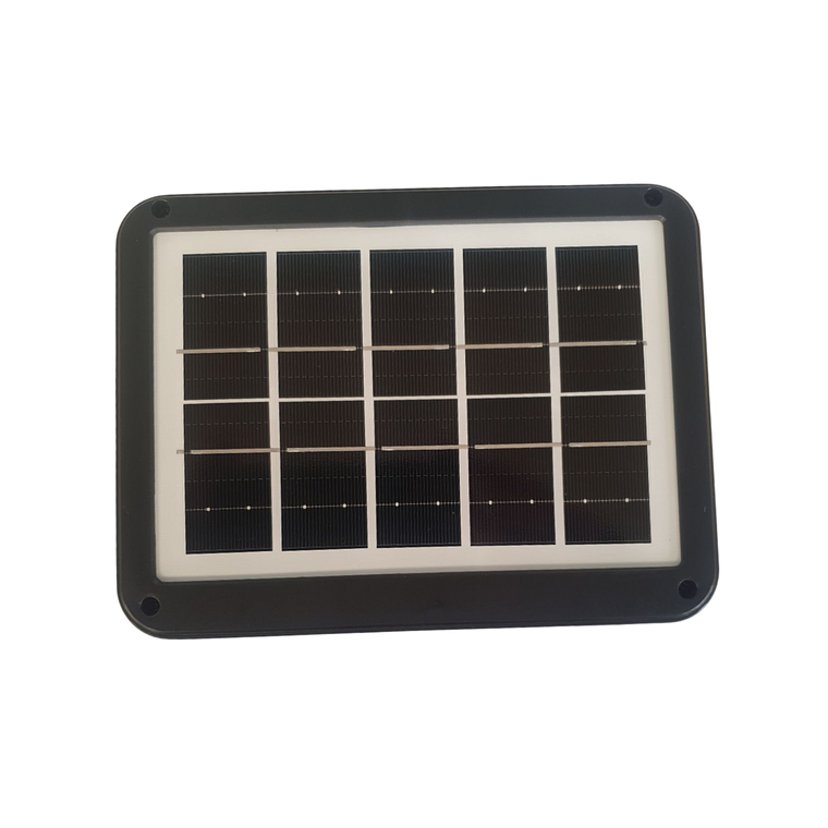 Proyector Solar 10w Led Con Usb Negro Luz Dia/calida/rb 5