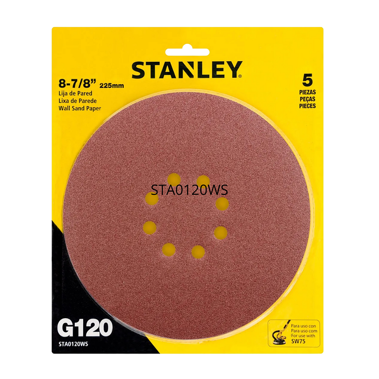 Disco Lijador Grano 120 DE 8-7/8