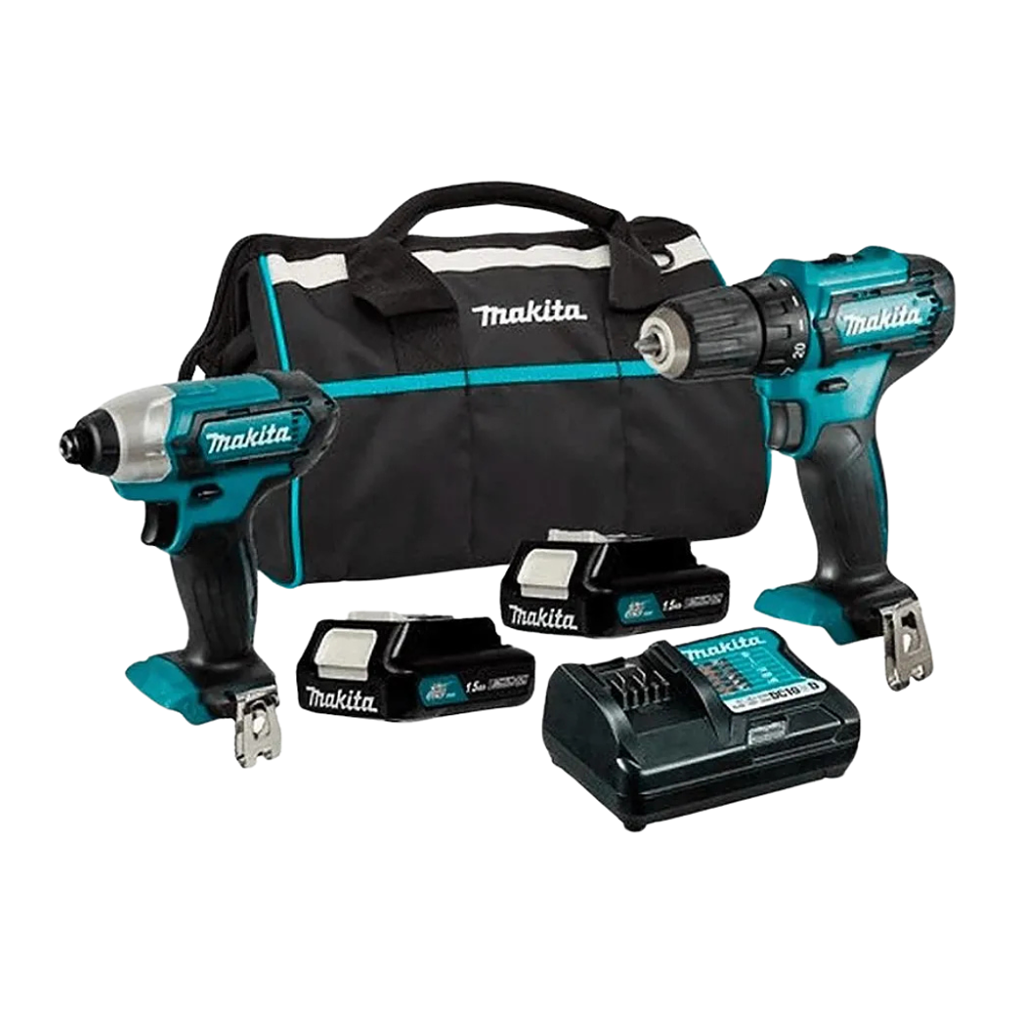 Kit Makita Taladro Percutor + Atornillador Makita CLX228 1