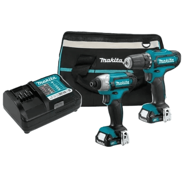 Kit Makita Taladro Percutor + Atornillador Makita CLX228 2