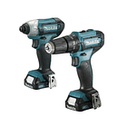 Kit Makita Taladro Percutor + Atornillador Makita CLX228 5