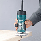 Fresadora 530w 1/4 M3700b mt + Base universal Makita - Miniatura 5