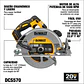 Sierra Circular Inalambrica 7 1/4 20v Xr Dcs570p1 Dewalt - Miniatura 3